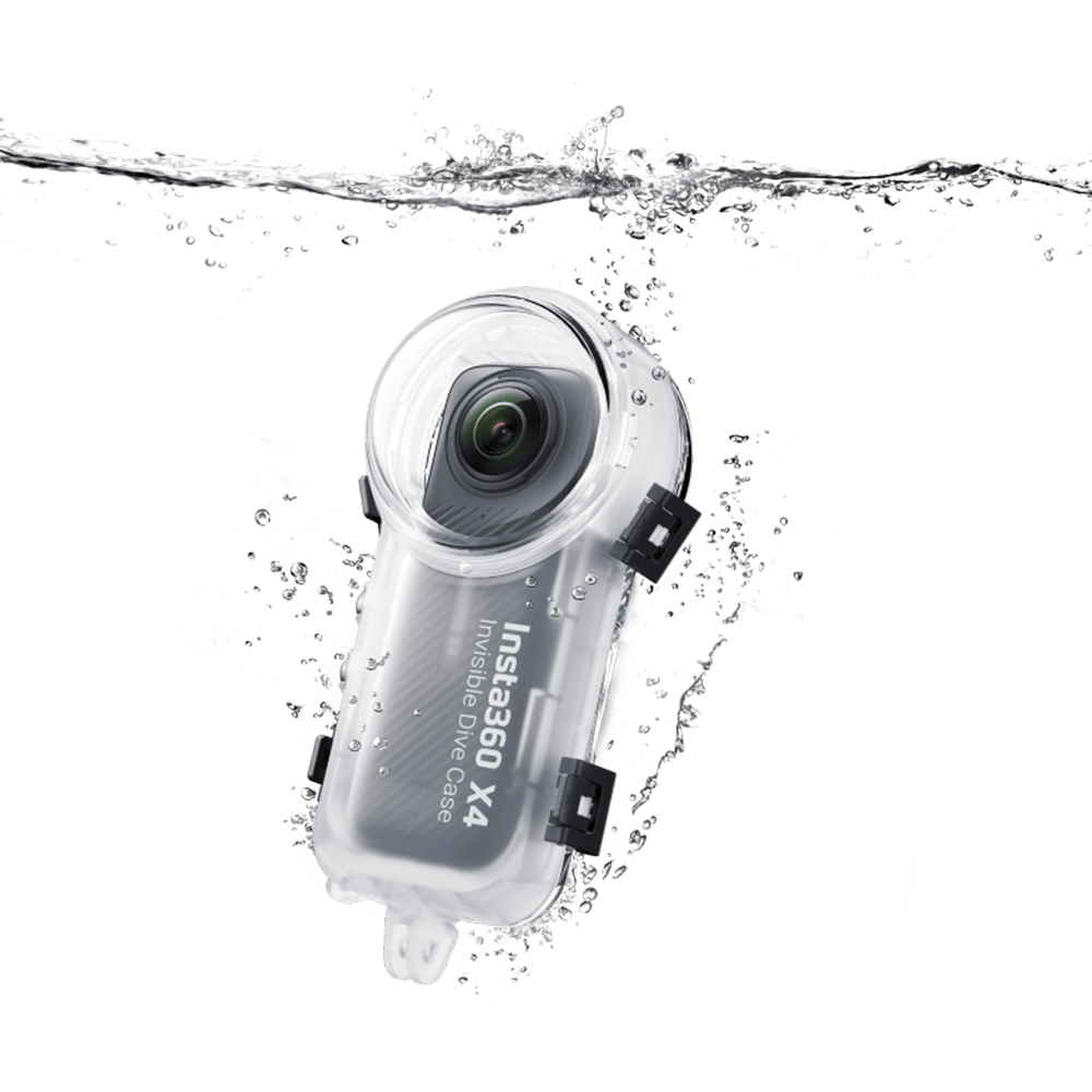 מארז צלילה שקוף למצלמת אקסטרים Insta360 X4 - שנה אחריות ע