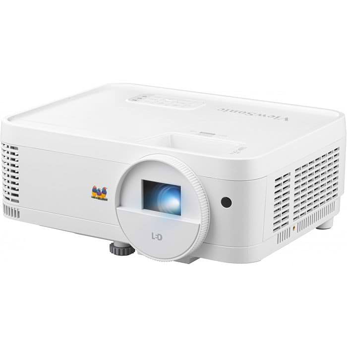 מקרן וידאו ViewSonic LS500WH 2000 ANSI Lumens WXGA LED - צבע לבן שלוש שנות אחריות עי היבואן הרשמי