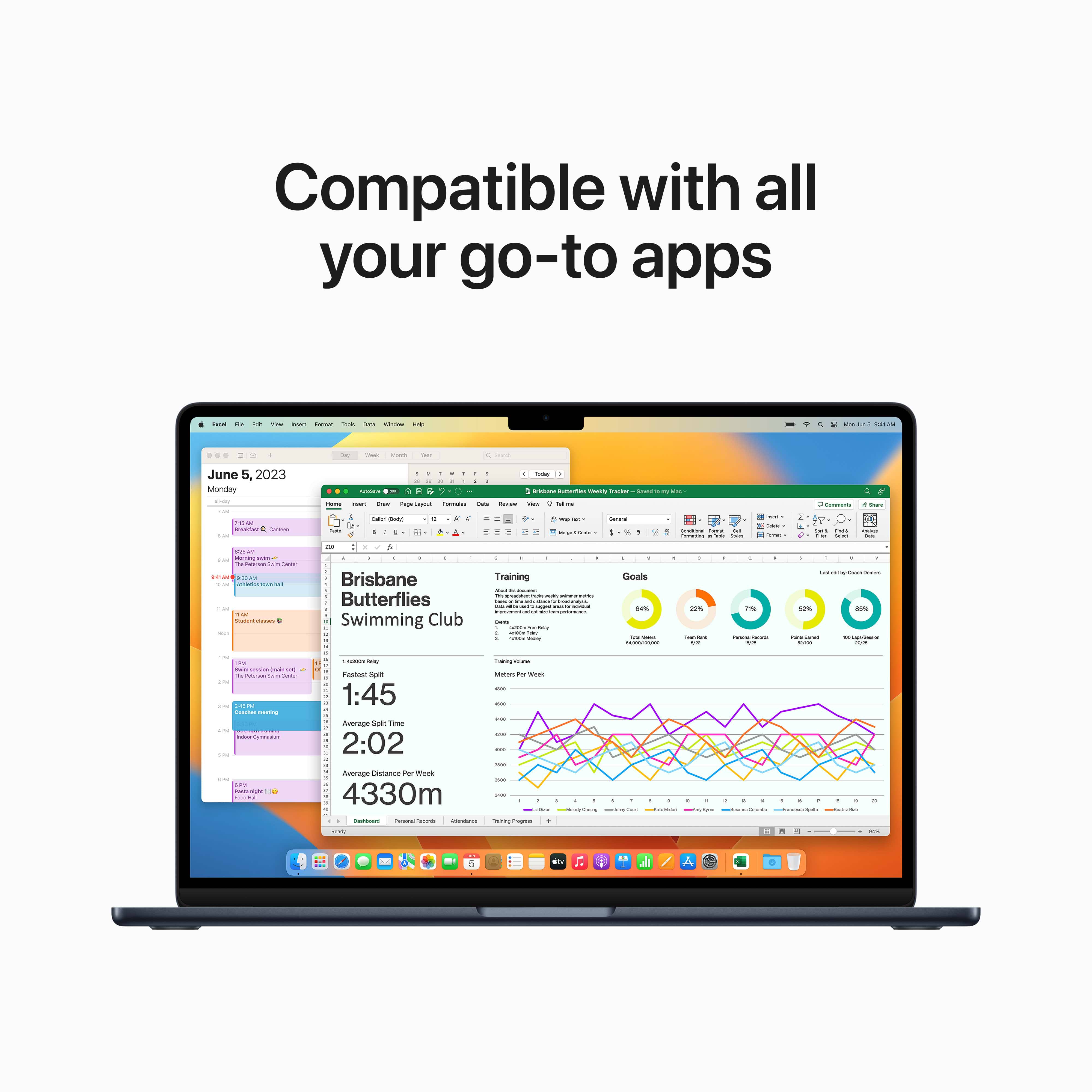 מחשב נייד Apple MacBook Air 15 - Z18U000B2 M2 chip with 8-core CPU and 10-core GPU 512GB SSD 16GB Unified Memory - צבע שחור חלל שנה אחריות ע״י היבואן הרשמי