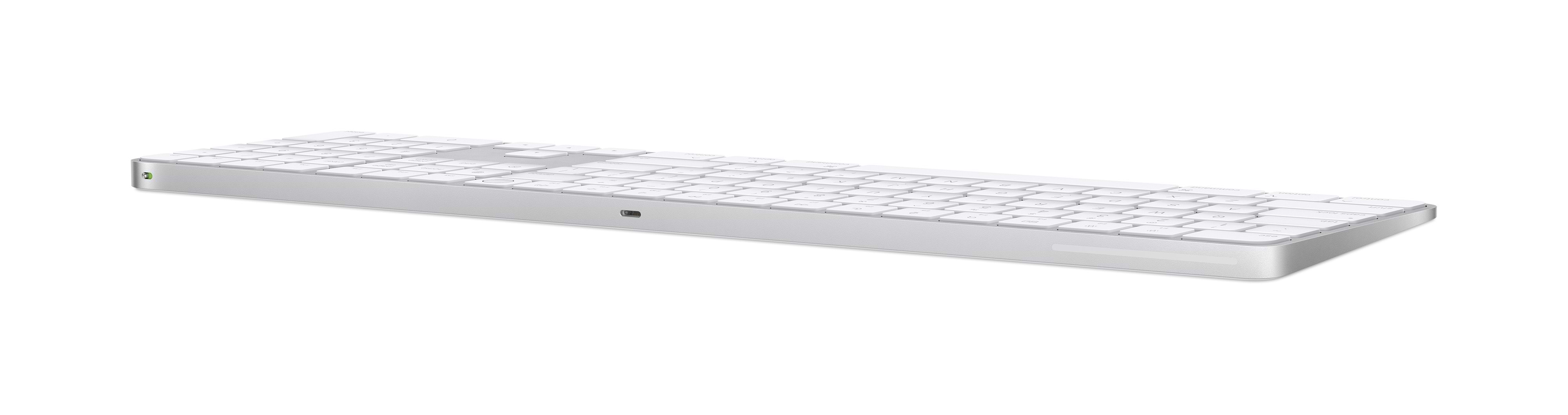 מקלדת אלחוטית Apple Magic Keyboard with Touch ID and Numeric Keypad  - צבע לבן שנה אחריות ע