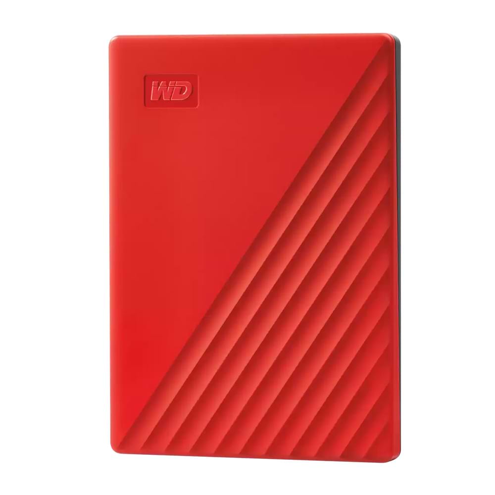 כונן קשיח חיצוני WD My Passport Worldwide WDBYVG0020BRD 2TB USB 3.2 - צבע אדום שלוש שנות אחריות ע