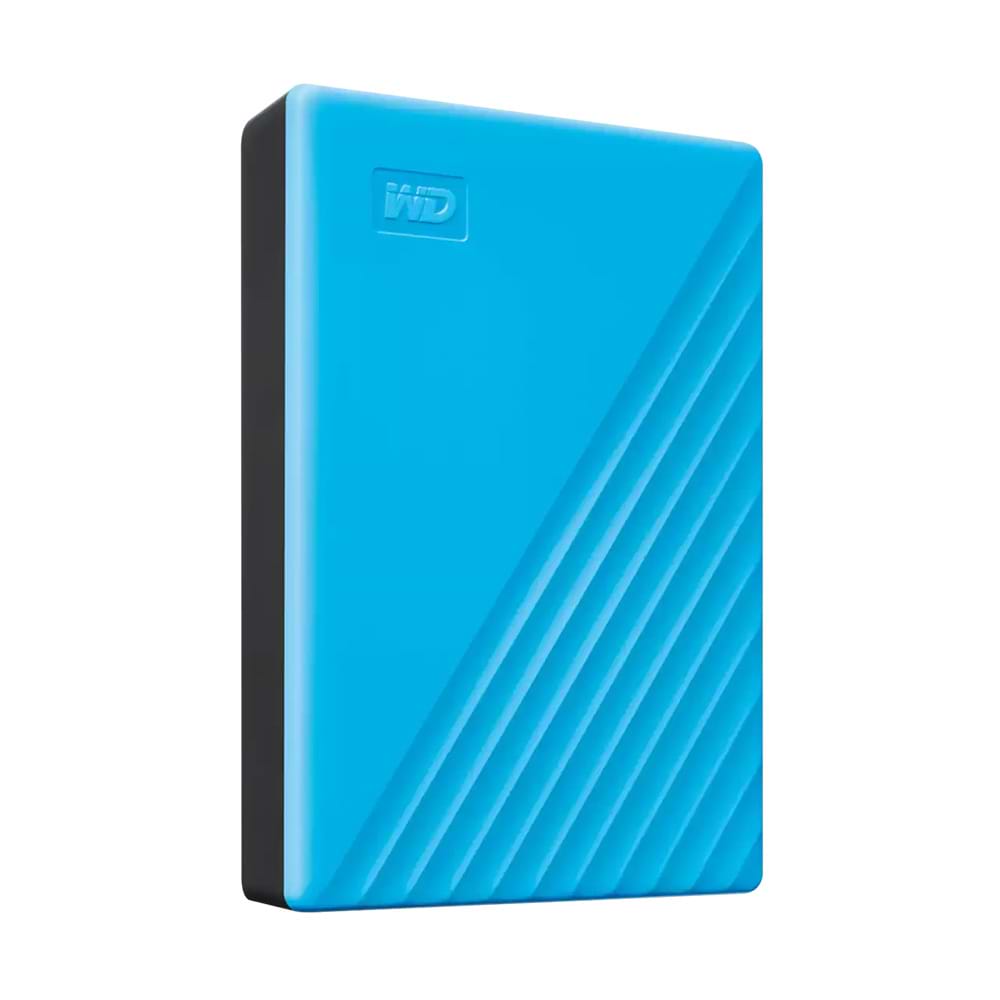 כונן קשיח חיצוני WD My Passport Worldwide WDBPKJ0040BBL 4TB USB 3.2 - צבע כחול שלוש שנות אחריות ע