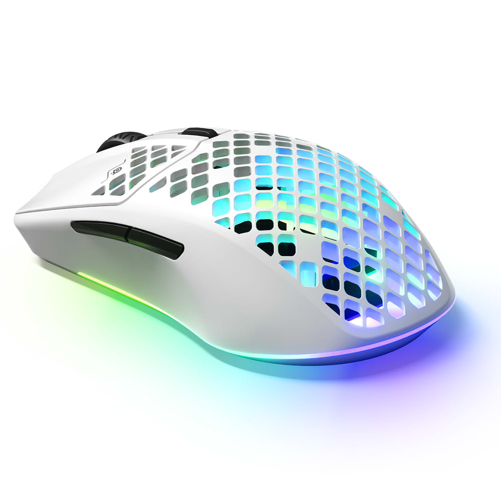 עכבר אלחוטי SteelSeries Aerox 3 Wireless - צבע לבן שנתיים אחריות ע