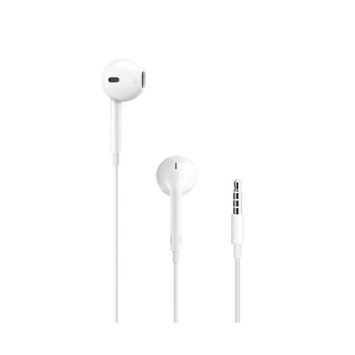 אוזניות חוטיות Apple EarPods with Headphone Plug - צבע לבן שנה אחריות עי היבואן הרשמי