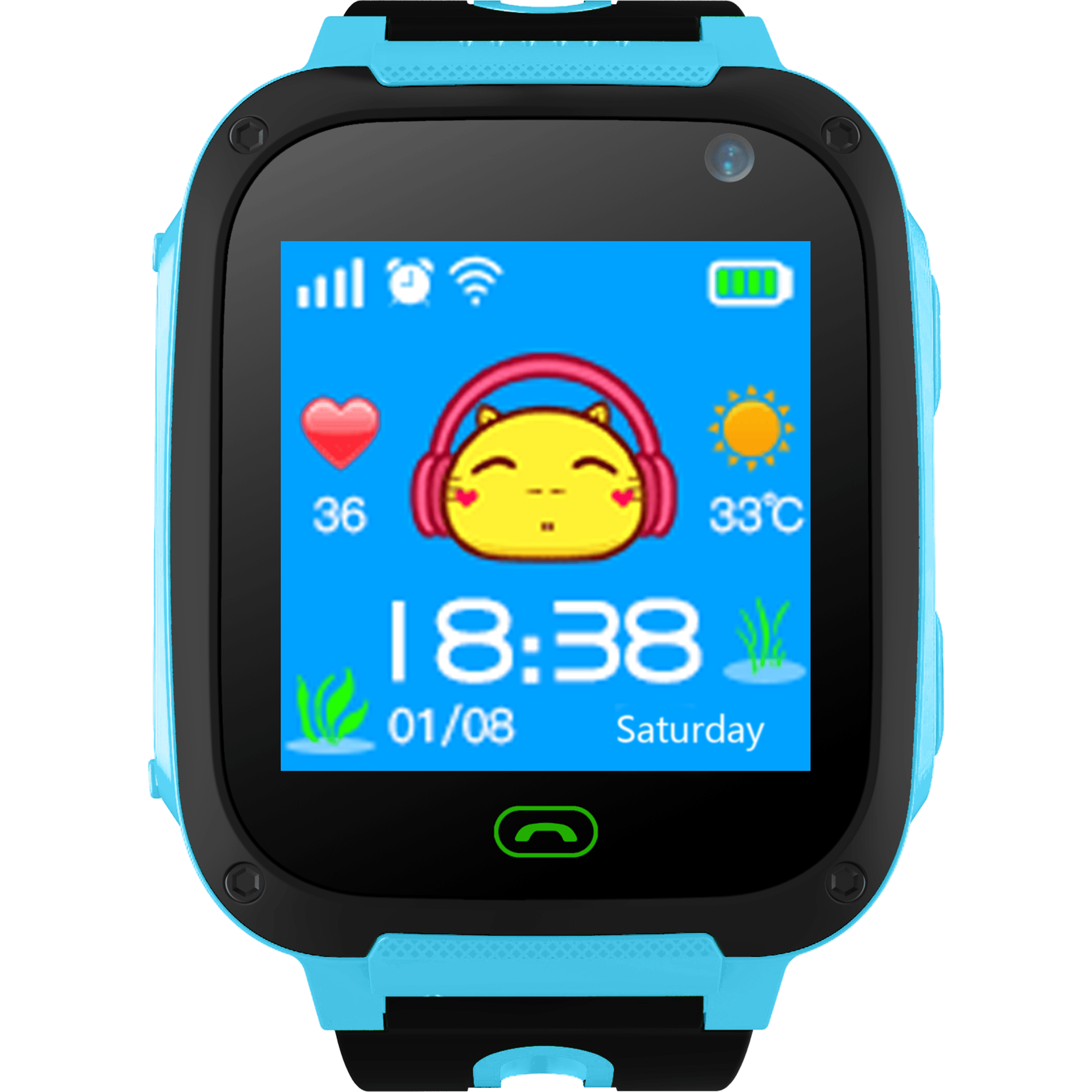 שעון חכם לילדים KidiWtach Watch Watch - צבע כחול שנה אחריות ע
