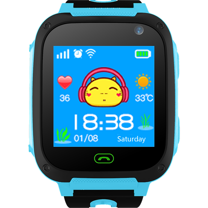שעון חכם לילדים KidiWtach Watch Watch - צבע כחול שנה אחריות עי היבואן הרשמי