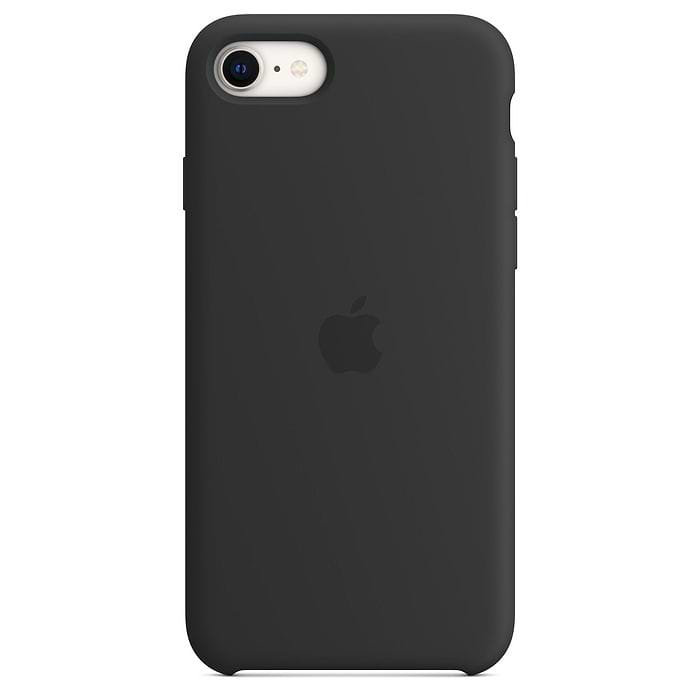 כיסוי מקורי ל- Apple iPhone SE Silicone Case עם חיבור MagSafe - צבע שחור חצות