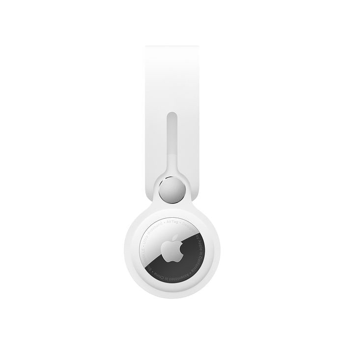 כיסוי ומחזיק מפתחות  Apple AirTag Loop  - צבע לבן