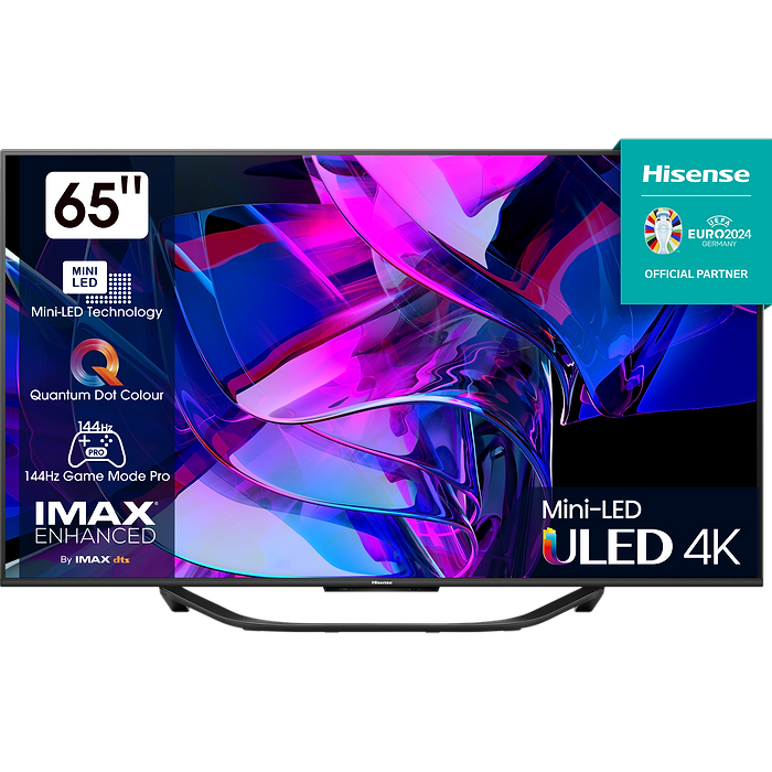 טלוויזיה חכמה 65 אינץ' Hisense 65U7KQ Smart TV 4k Mini Led - שלוש שנים אחריות עי היבואן הרשמי 
