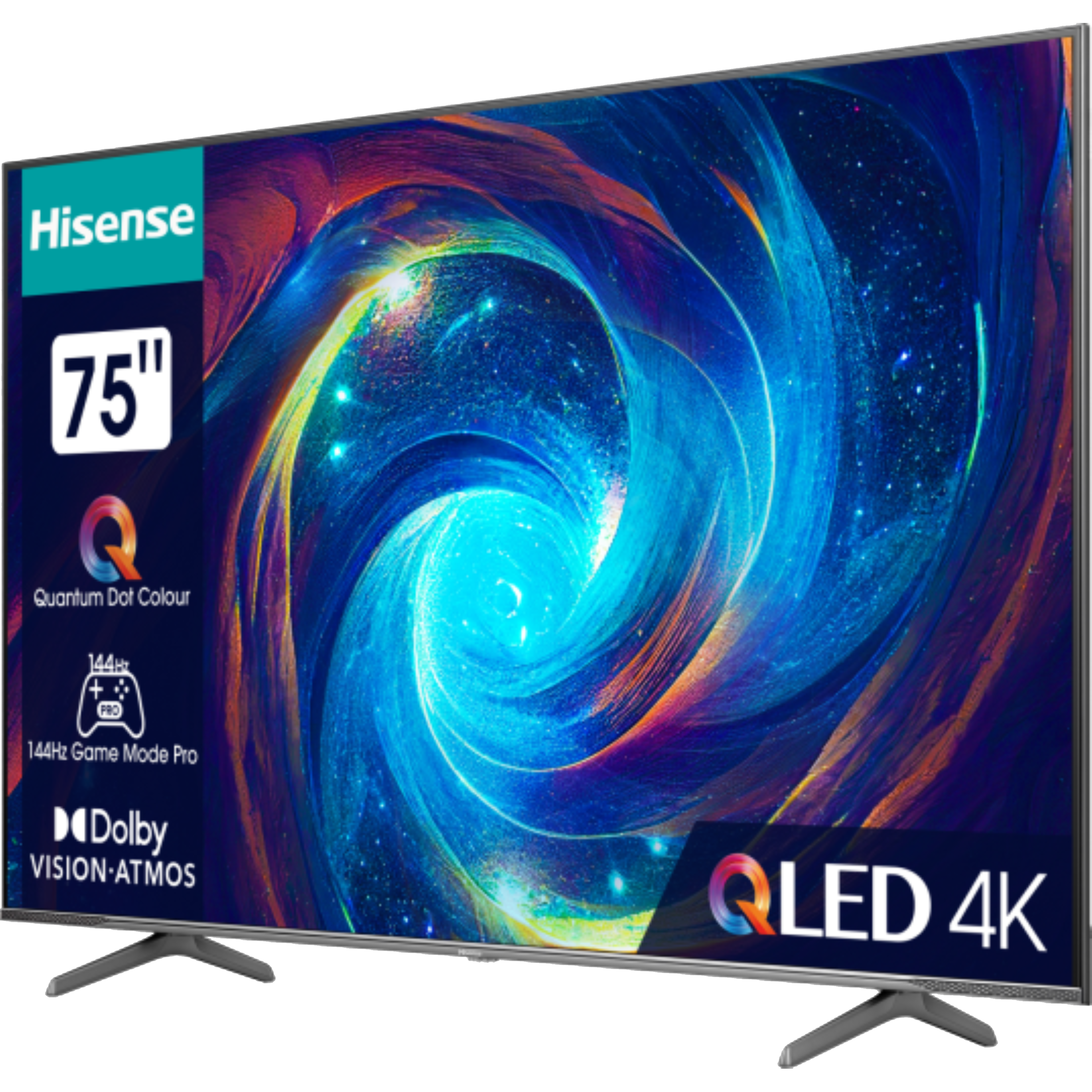 טלוויזיה חכמה 75 אינץ' Hisense 75E7KQ PRO Smart TV 4k QLED - שלוש שנים אחריות ע