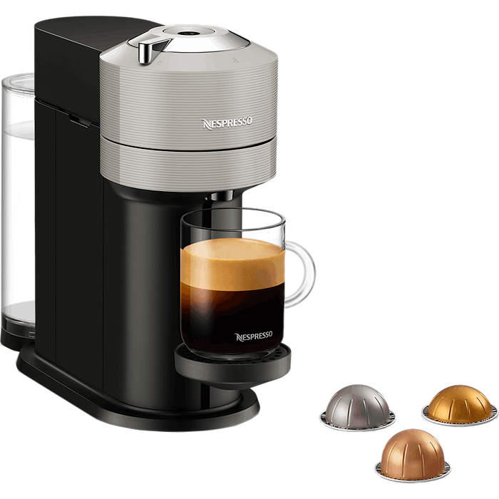 מכונת קפה Nespresso GCV1 Vertuo Next - צבע אפור בשילוב שחור שנה אחריות עי היבואן הרשמי