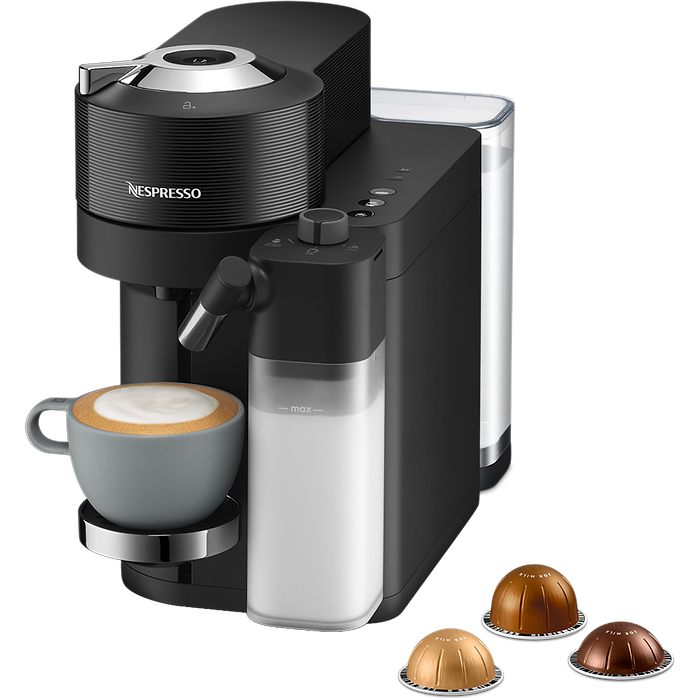 מכונות קפה Nespresso GDV5-IL-BK-NE vertuo lattissima צבע שחור שנה אחריות עי היבואן הרשמי 