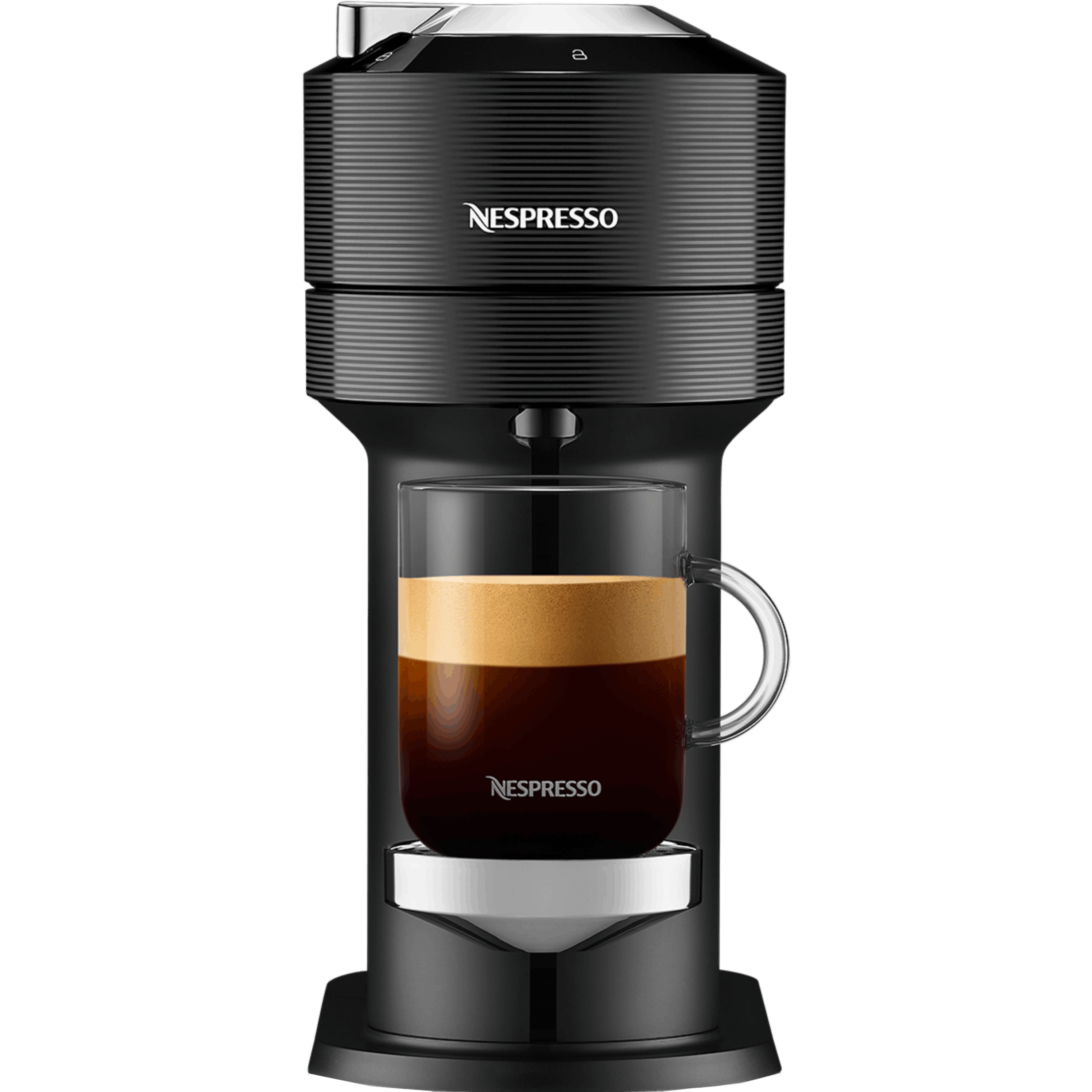 מכונת קפה Nespresso GCV1 Vertuo Next - צבע שחור שנה אחריות ע