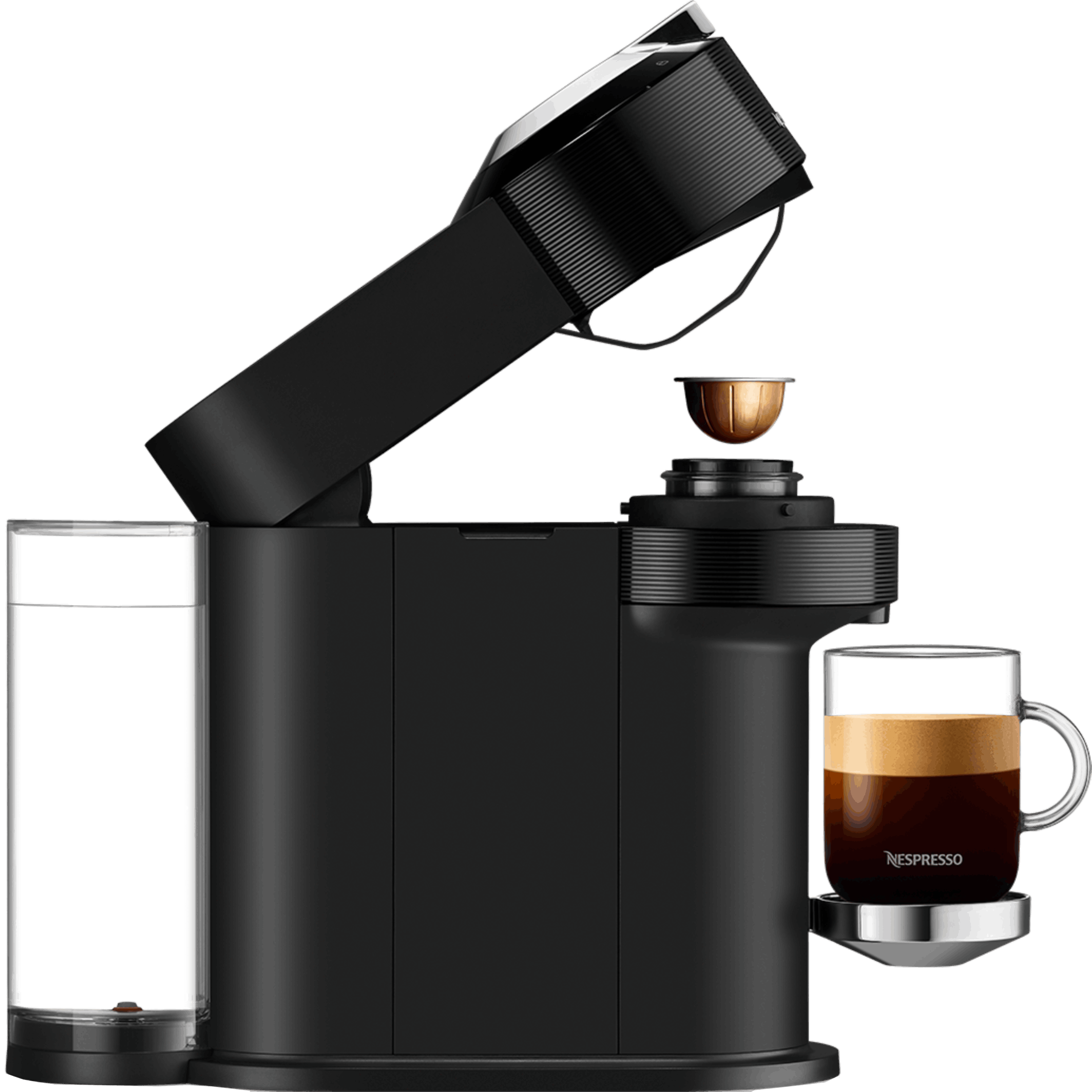 מכונת קפה Nespresso GCV1 Vertuo Next - צבע שחור שנה אחריות ע