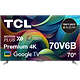 טלוויזיה חכמה TCL 70" 70V6B UHD 4K Google TV - שלוש שנות אחריות ע"י אלקטרה היבואן הרשמי