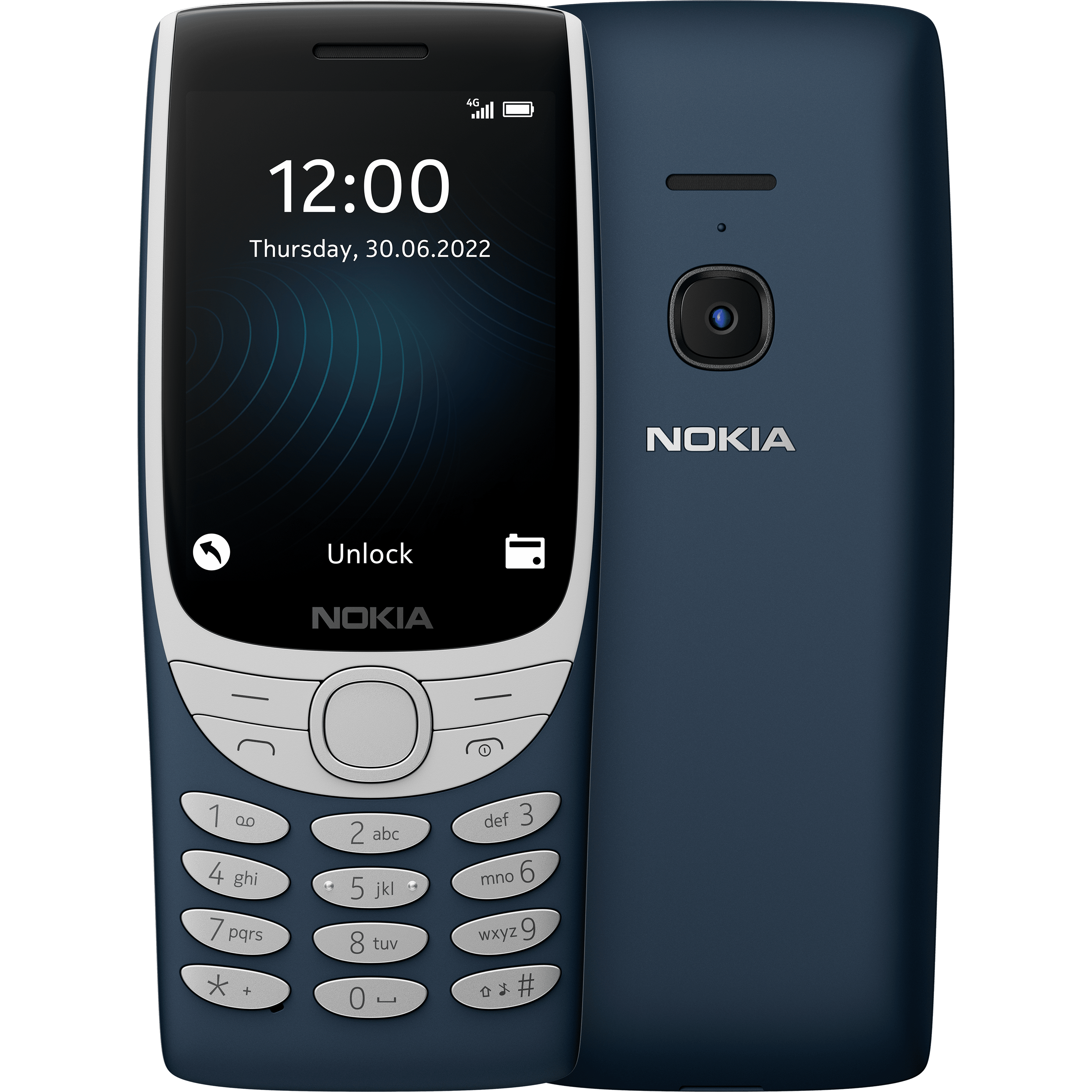 טלפון סלולרי Nokia 8210 4G TA-1507 - צבע כחול כהה שנה אחריות ע
