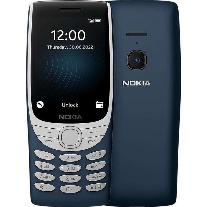 טלפון סלולרי Nokia 8210 4G TA-1507 - צבע כחול כהה שנה אחריות עי היבואן הרשמי