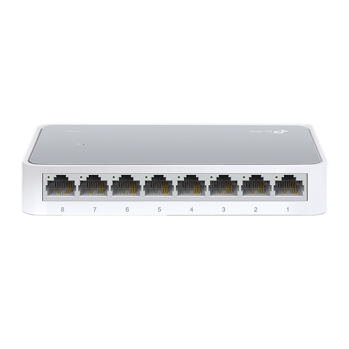 רכזת רשת / ממתג TP-Link TL-SG108 8-Port Gigabit Desktop Switch - צבע לבן שלוש שנות אחריות עי היבואן הרשמי