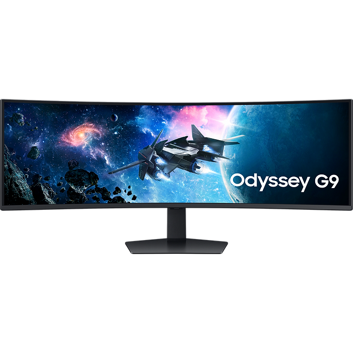 מסך מחשב גיימינג קעור 49'' Samsung Odyssey G9 S49CG954EM DQHD VA 240Hz FreeSync Premium Pro 1ms - צבע שחור שלוש שנות אחריות עי היבואן הרשמי