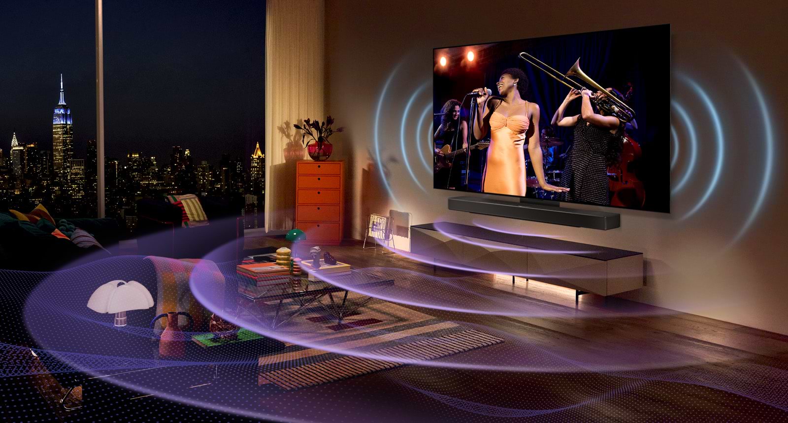 טלוויזיה חכמה  בטכנולוגייתevo  LG OLED - בגודל 65 אינץ' Smart TV  ברזולוציית K4 דגם: OLED65C36LA