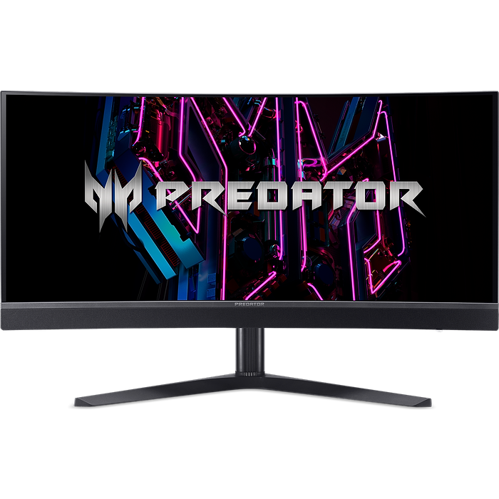 מסך מחשב גיימינג קעור 34'' Acer Predator X34 V FreeSync Premium OLED UWQHD 0.1ms 175Hz - צבע שחור שלוש שנות אחריות עי היבואן הרשמי