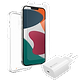 קיט כיסוי, מגן מסך ומטען ל-Apple iPhone 14 Plus מבית Zagg - צבע שקוף