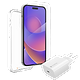 קיט כיסוי, מגן מסך ומטען ל-Apple iPhone 14 Pro Max מבית Zagg - צבע שקוף