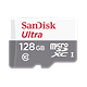 כרטיס זיכרון SanDisk Ultra microSDXC 128GB 100MB/s Class 10 UHS-I - חמש שנות אחריות ע"י היבואן הרשמי 