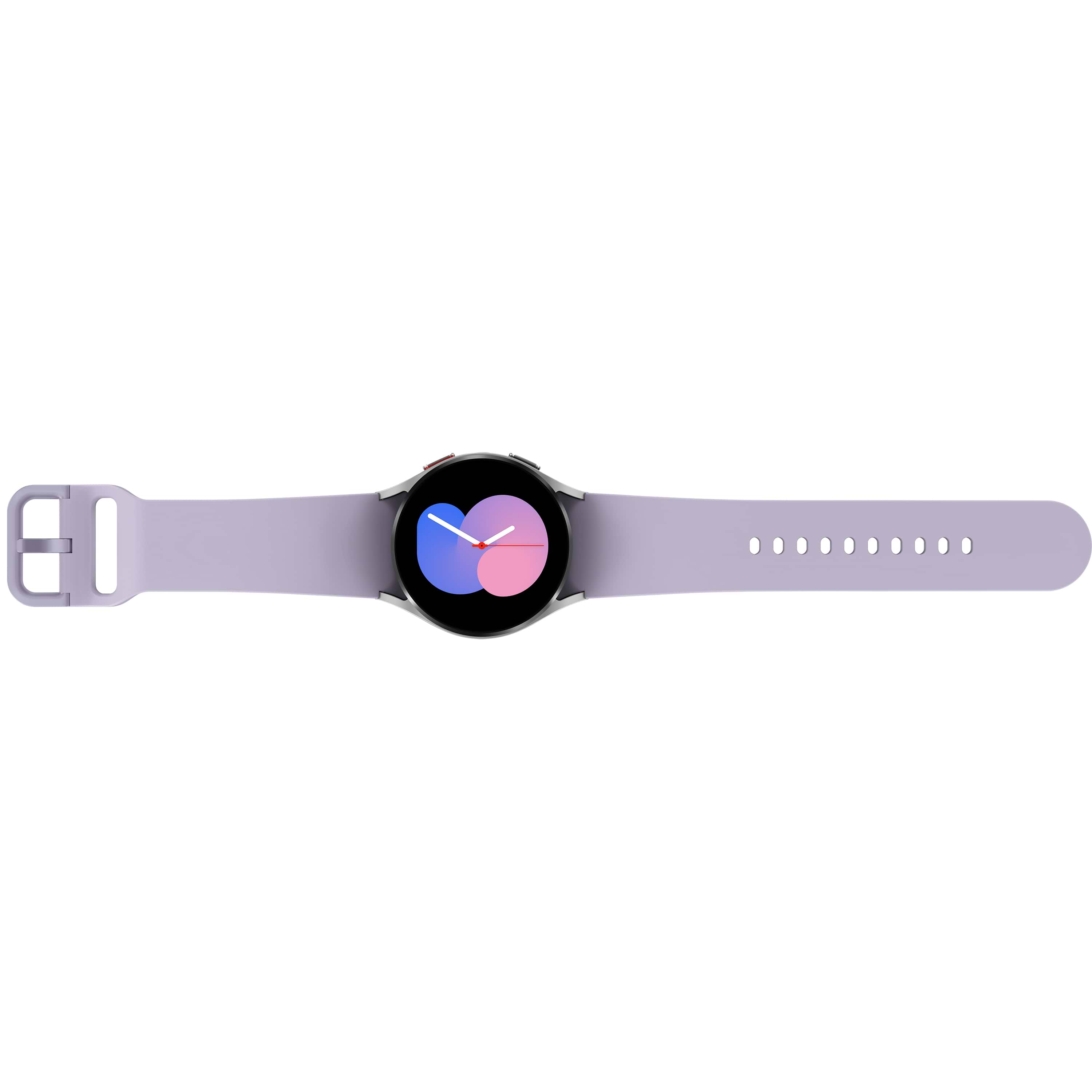 שעון חכם Samsung Galaxy Watch 5 40mm LTE SM-R905 - צבע כסוף עם רצועת סליקון סגולה שנה אחריות ע