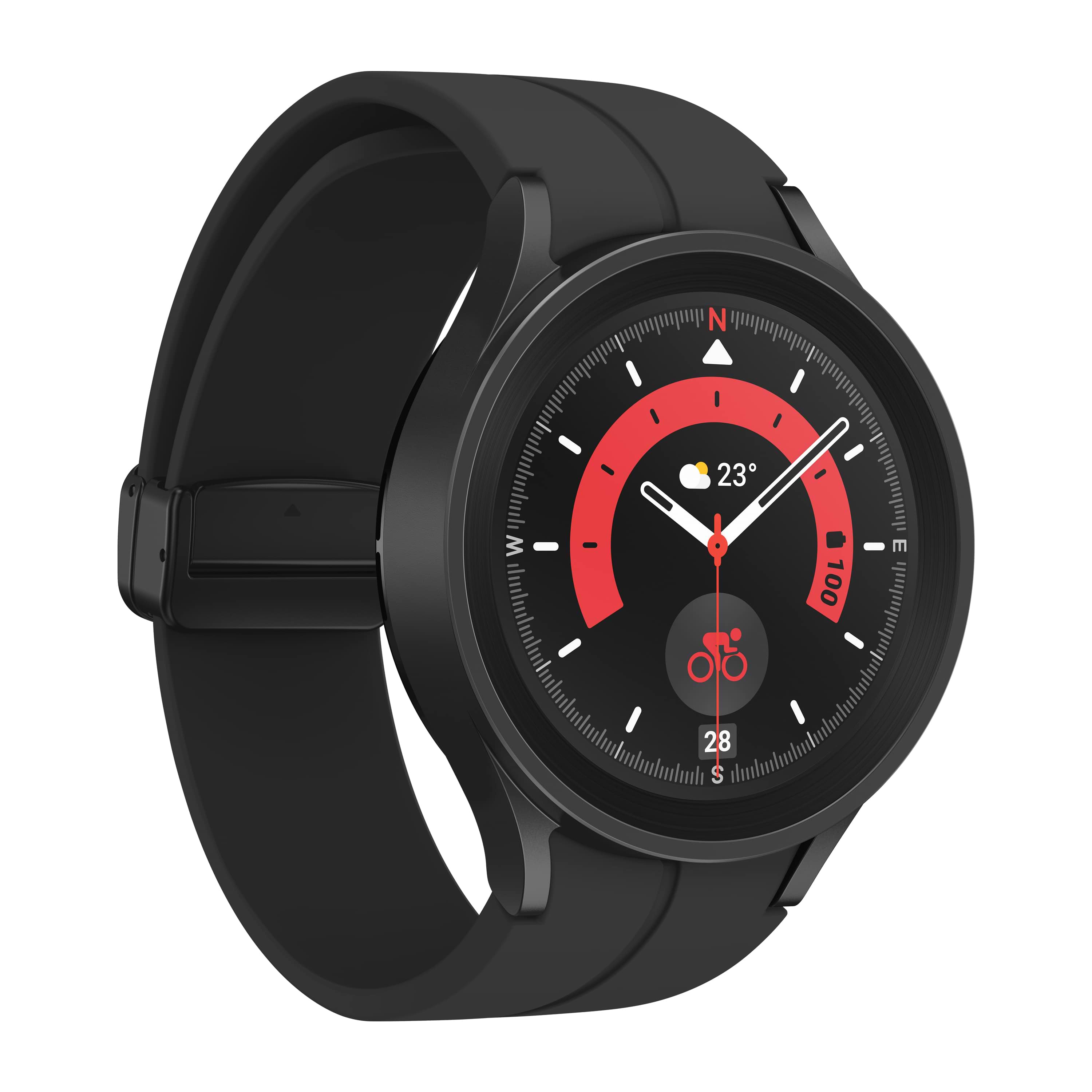 שעון חכם Samsung Galaxy Watch 5 Pro 45mm SM-R920 - צבע שחור טיטניום שנה אחריות ע