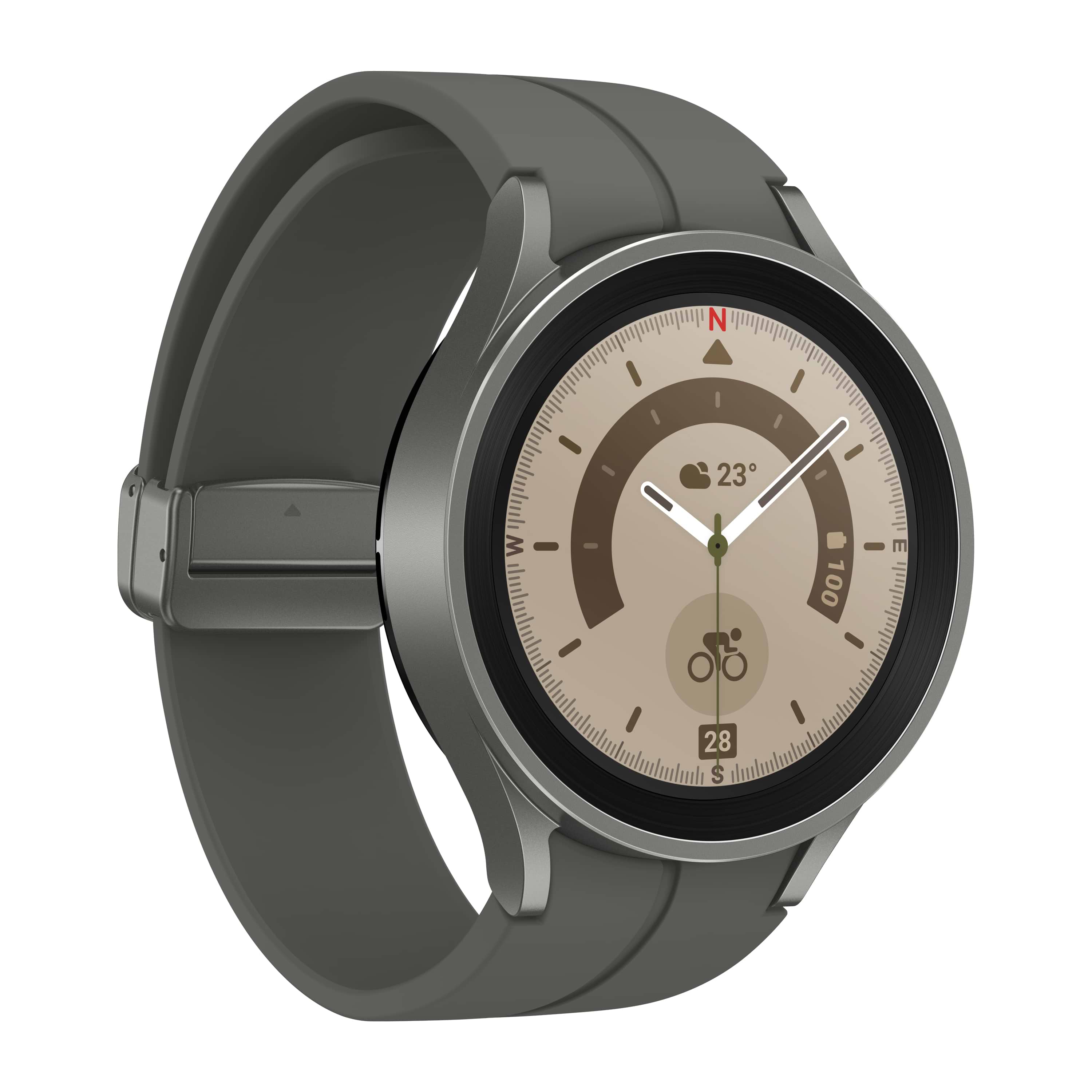 שעון חכם Samsung Galaxy Watch 5 Pro 45mm LTE SM-R925 - צבע אפור טיטניום שנה אחריות ע