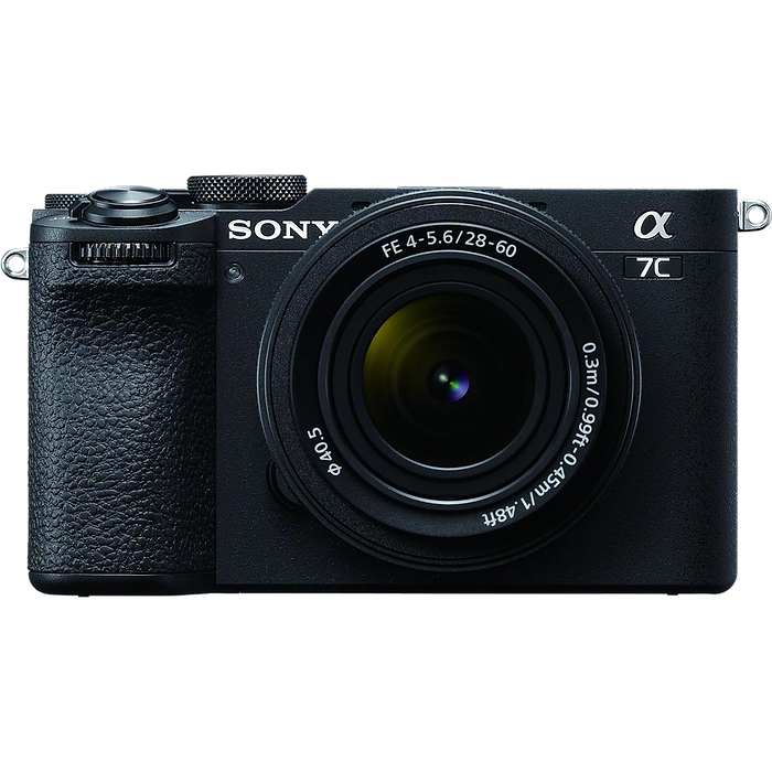 מצלמה דיגיטלית ללא מראה הכוללת עדשה Sony Alpha 7C II FE 28-60mm f/4-5.6 - צבע שחור שלוש שנות אחריות עי היבואן הרשמי