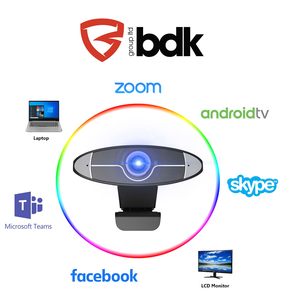 מצלמת רשת דגם BDK T1 720P - צבע שחור שנה אחריות