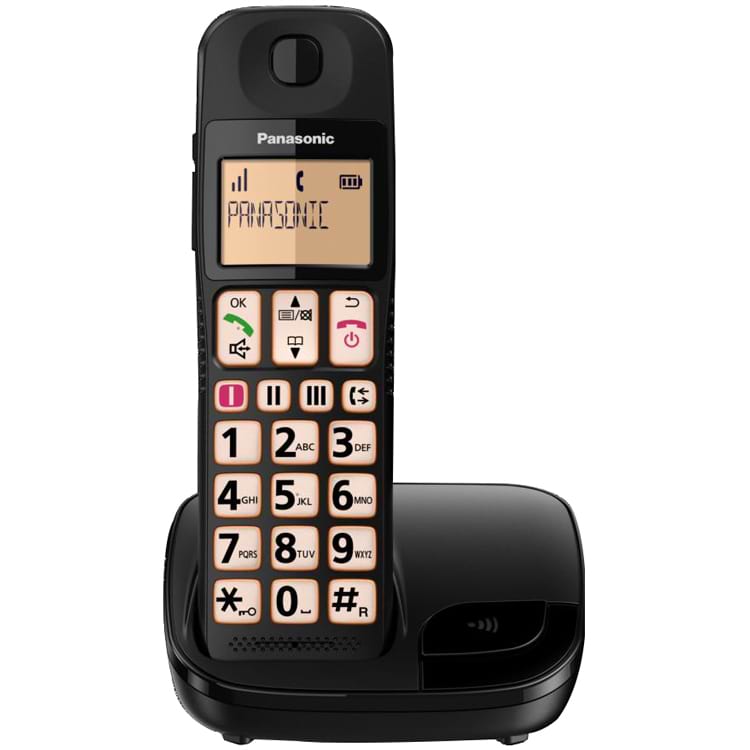 טלפון אלחוטי דגם KX-TGE110MBB מבית פנסוניק PANASONIC 