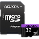 כרטיס זיכרון עם מתאם ADATA Premier microSDHC/SDXC UHS-I Class10 32GB - צבע שחור