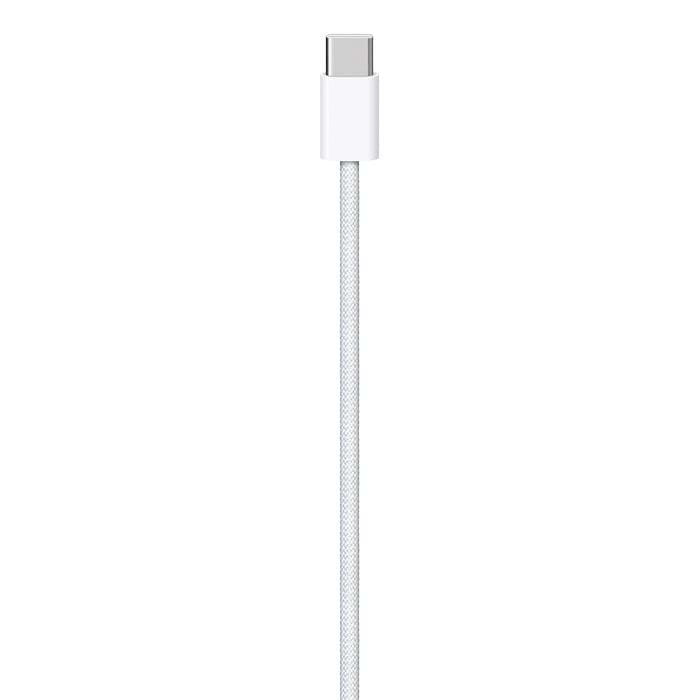 כבל טעינה ארוג Apple USB Type-C באורך 1 מטר - צבע לבן שנה אחריות עי היבואן הרשמיCable (1m) אייקון  גרופ