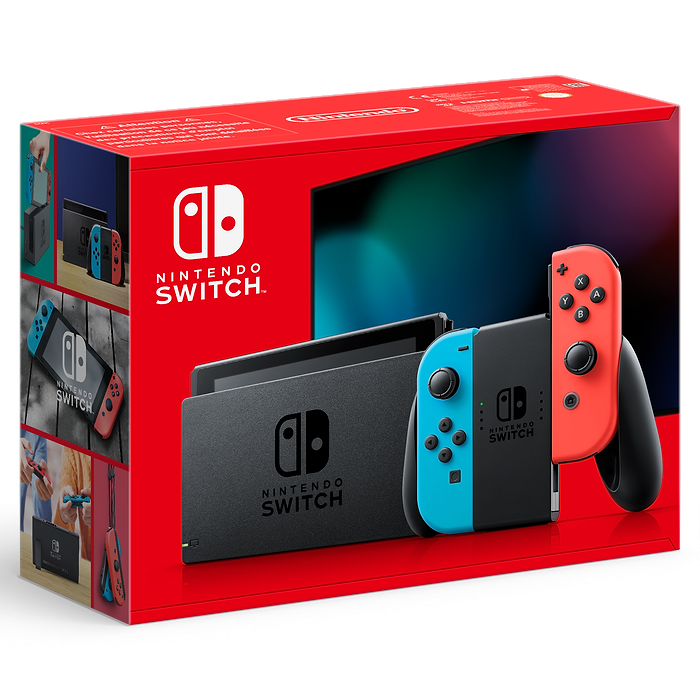 קונסולות משחק Nintendo Switch V2 32GB עם ג'וי-קון כחול ואדום - שנה אחריות עי היבואן הרשמי