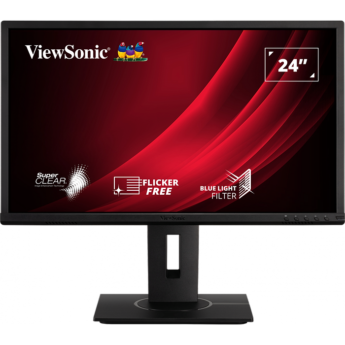 מסך מחשב 24'' ViewSonic VG2440 VA FHD - צבע שחור שלוש שנות אחריות עי היבואן הרשמי
