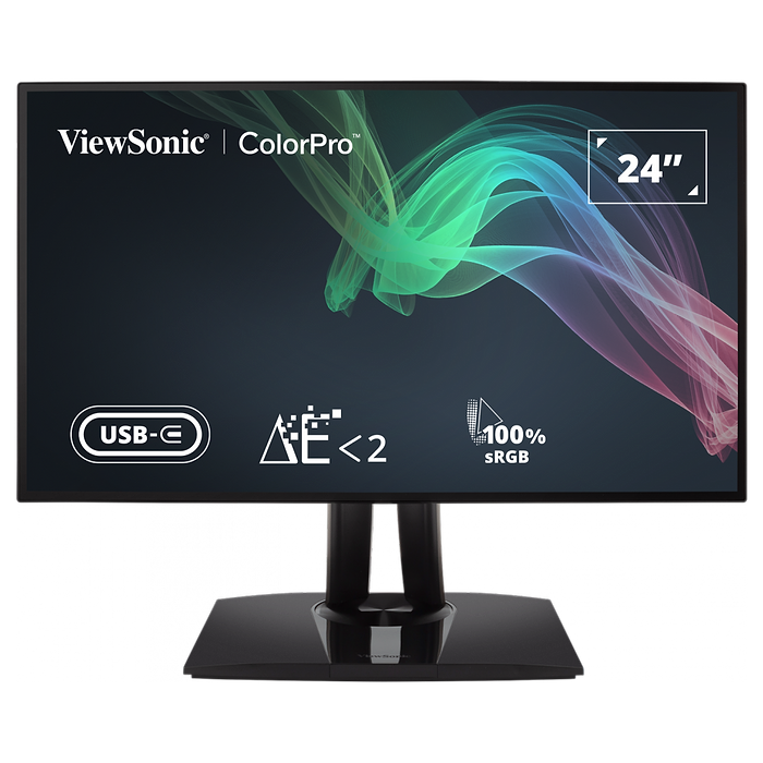 מסך מחשב נייד 24ViewSonic VP2468A FHD IPS - צבע שחור שלוש שנות אחריות עי יבואן רישמי