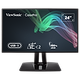 מסך מחשב לצלמים/מעצבים 24"ViewSonic VP2468A FHD IPS - צבע שחור שלוש שנות אחריות ע"י יבואן רישמי