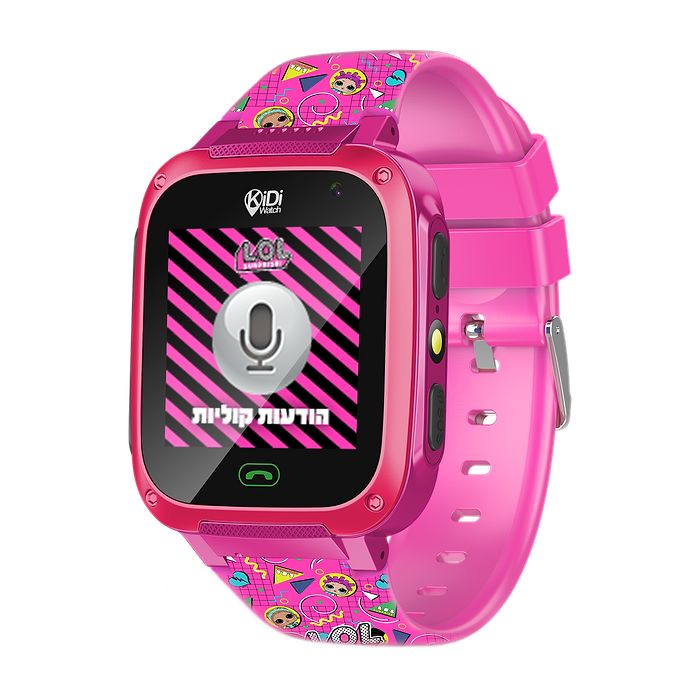 שעון חכם לילדים KidiWatch Watch G4 - צבע ורוד שנה אחריות עי היבואן הרשמי