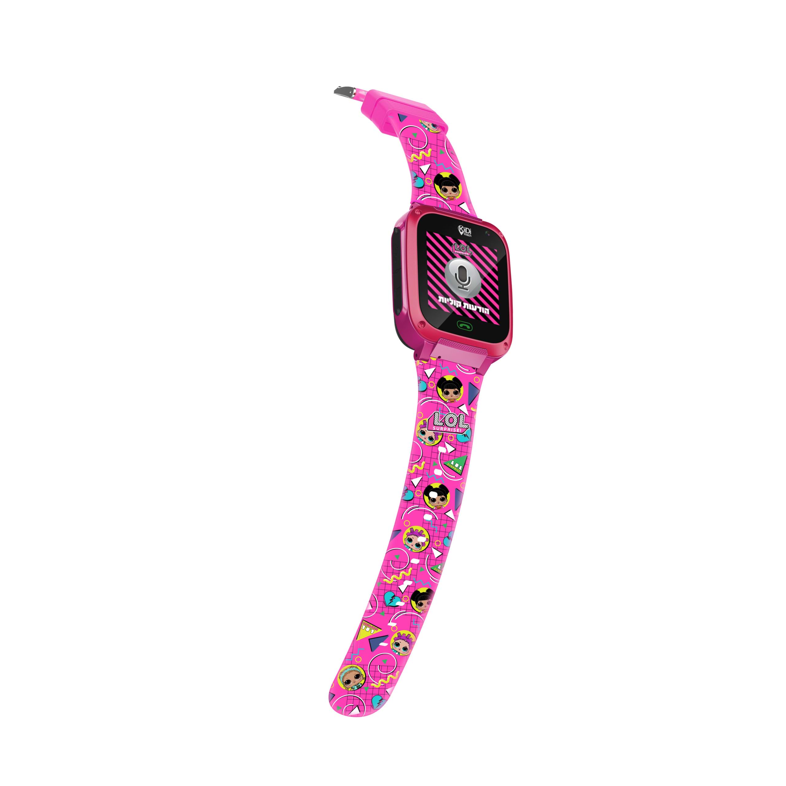 שעון חכם לילדים KidiWatch Watch G4 - צבע ורוד שנה אחריות ע