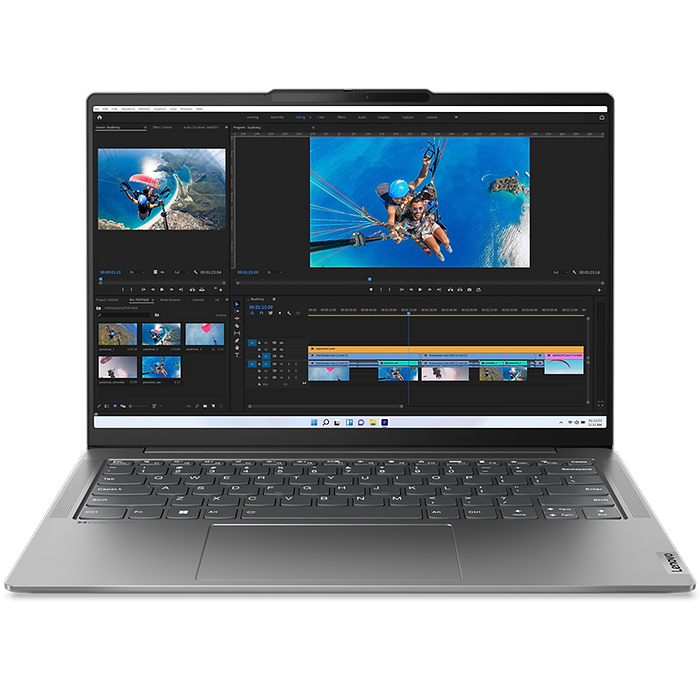 מחשב נייד Lenovo Yoga Slim 6 14IRH8 - 83E0001PIV - Core i7-13700H 1TB SSD 16GB RAM Windows 11 - צבע אפור שלוש שנות אחריות עי היבואן הרשמי