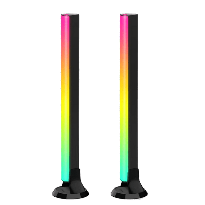 זוג פסי תאורה חכמה לטלוויזיות Govee RGBIC TV Light Bars - צבע שחור שנה אחריות ע"י היבואן הרשמי