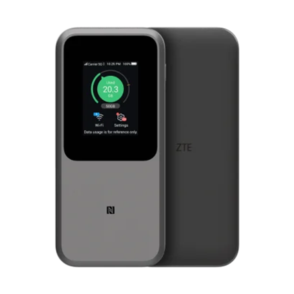 ראוטר אלחוטי ZTE MU5120 5G - צבע שחור שנה אחריות ע