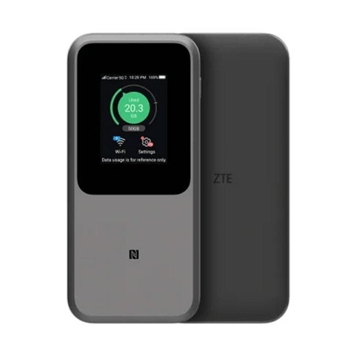 ראוטר אלחוטי ZTE MU5120 5G - צבע שחור שנה אחריות ע"י היבואן הרשמי