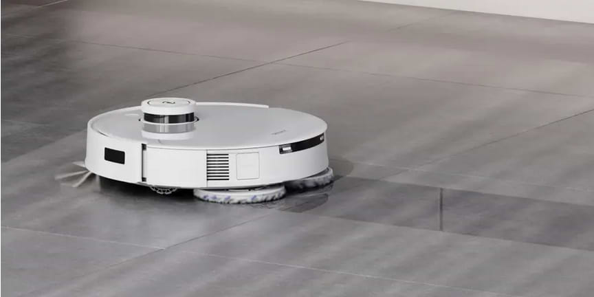 שואב אבק רובוטי שוטף עם עמדת ריקון וניקוי עצמי Ecovacs Deebot X1E Omni - צבע לבן שנתיים אחריות ע"י היבואן הרשמי