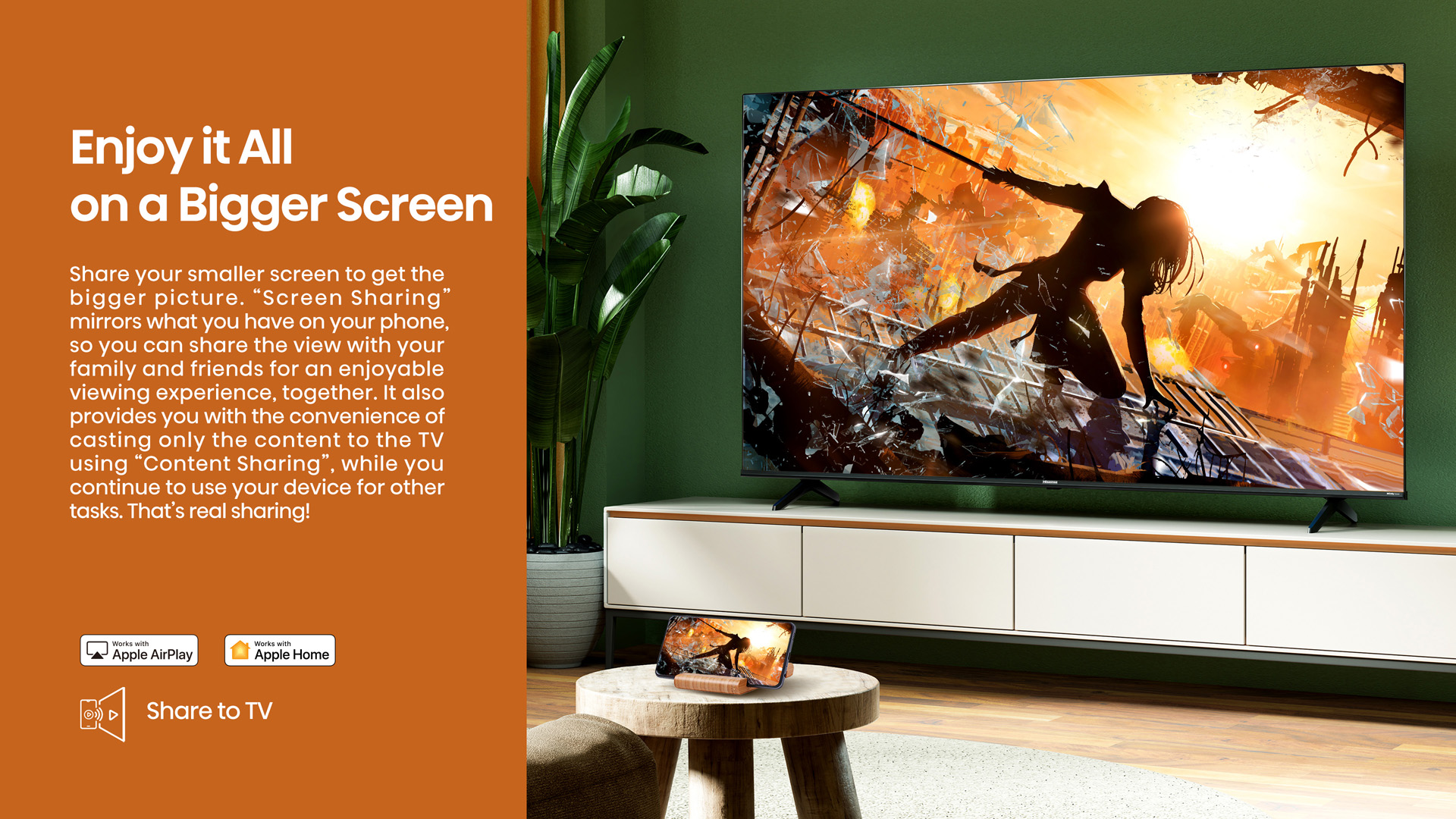 טלוויזיה חכמה 65" Hisense UHD 4K Smart TV 65A6K - אחריות יבואן רשמי 