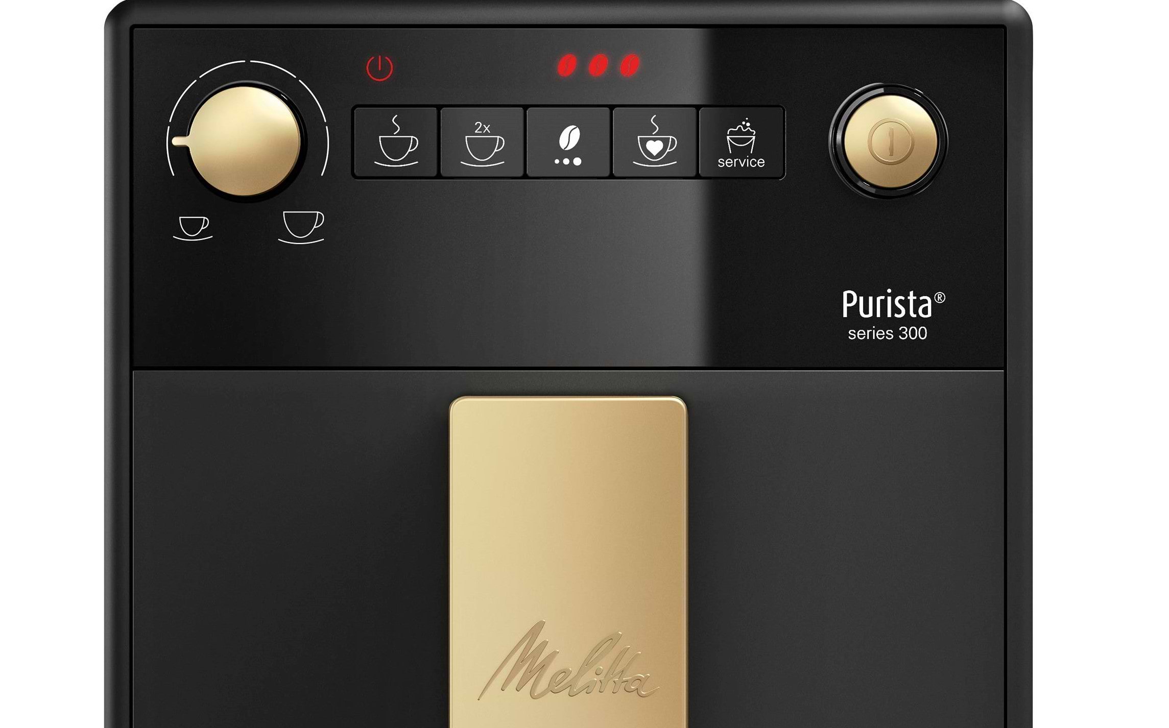 מכונת קפה אוטומטית טוחנת Melitta Purista Series 300 GOLD EDITION מהדורה מוגבלת - שנה אחריות ע"י היבואן הרשמי