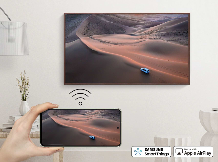 טלוויזיה חכמה 85" Samsung Smart TV The Frame QLED 4K QE85LS03BG - אחריות ע"י היבואן הרשמי